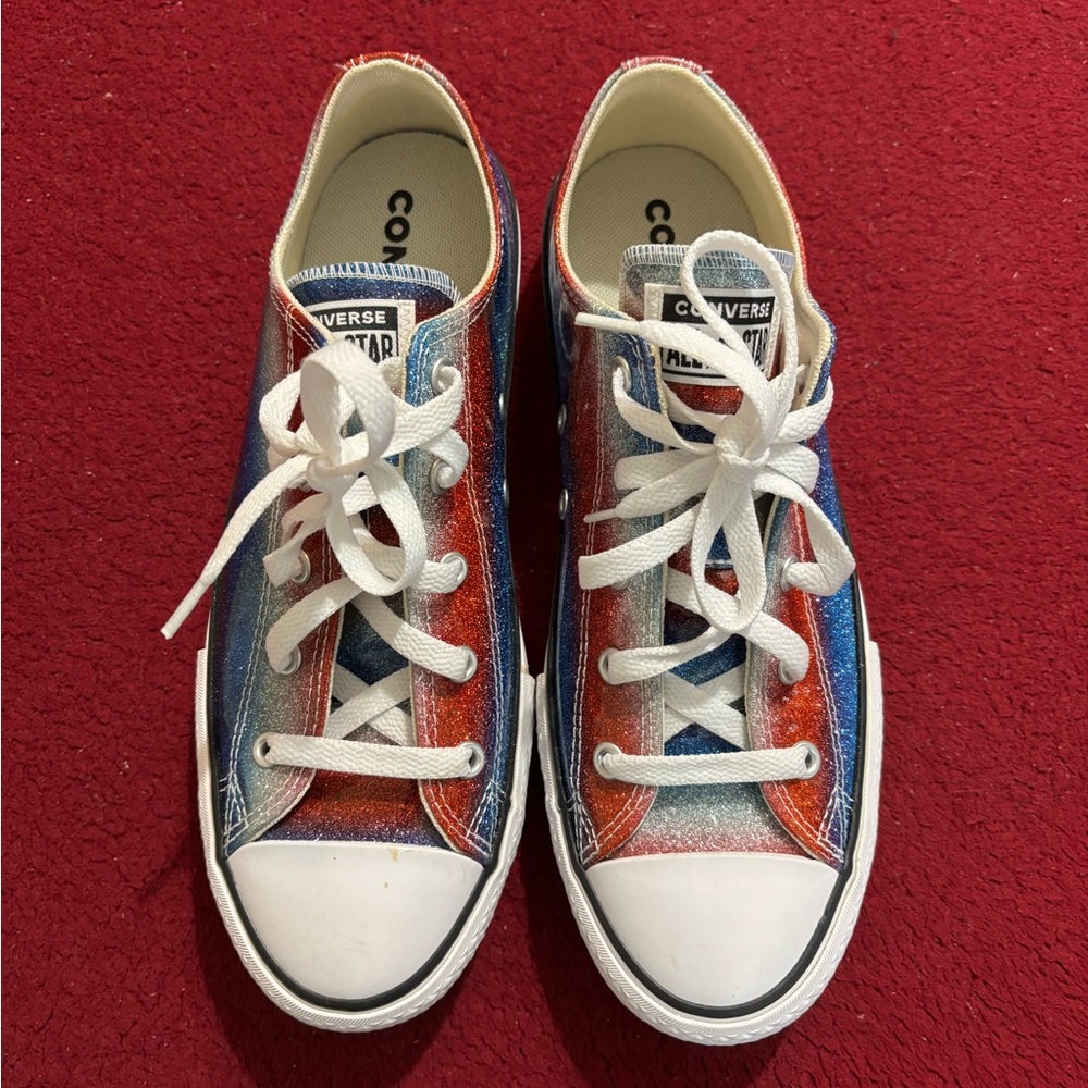 Converse Kids Low Top Sneakers - Cream and White